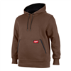 MIDWEIGHT PULLOVER HOODIE BROWN 2X