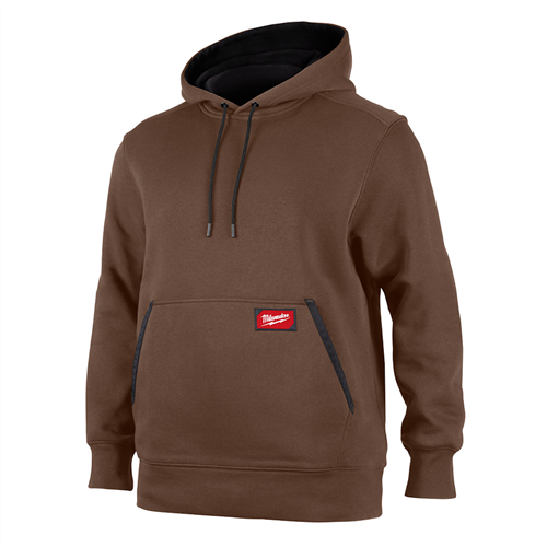 MIDWEIGHT PULLOVER HOODIE BROWN 2X