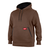 MIDWEIGHT PULLOVER HOODIE BROWN S