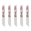 Milwaukee 5-Pack of 6â€ with 14 TPI Metal Cutting SAWZALL Reciprocating Saw Blades