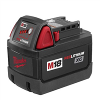 MilwaukeeÂ® Milwaukee M18 REDLITHIUM 18V XC Extended Capacity Battery