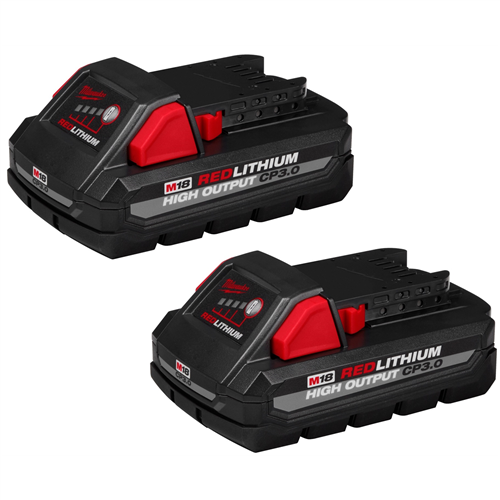 MilwaukeeÂ® M18â„¢ REDLITHIUMâ„¢ HIGH OUTPUT CP3.0 Battery 2-Pack