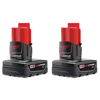MilwaukeeÂ® M12â„¢ REDLITHIUMâ„¢ XC 3.0-Amp Hour Battery 2-Pack