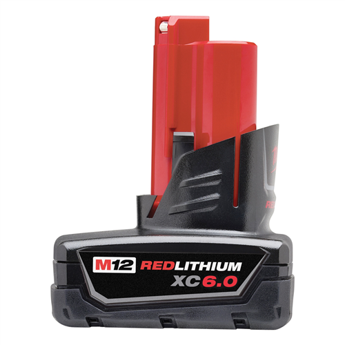 MilwaukeeÂ® M12â„¢ 12-Volt Lith-Ion XC Extended Capacity Battery-Pack 6.0Ah