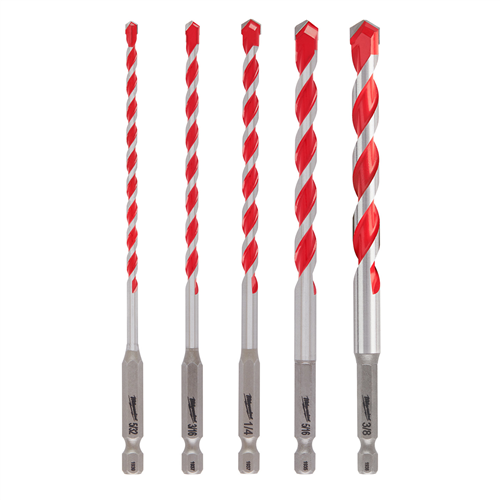Milwaukee 48-20-9051 5Pc. Shockwave Carbide Hammer Drill Bit Kit