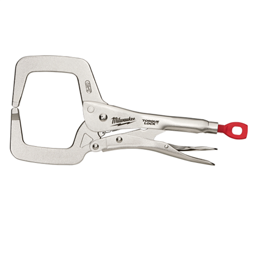 MilwaukeeÂ® 11 in. TORQUE LOCKâ„¢ Locking C-Clamp Regular Forged Alloy Steel Jaws