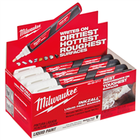 MilwaukeeÂ® INKZALLâ„¢ White Liquid Paint Marker (12-Pack)