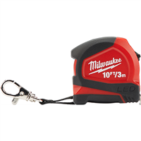 MilwaukeeÂ® 10 ft. (3m) LED Tape Measure, Keychain