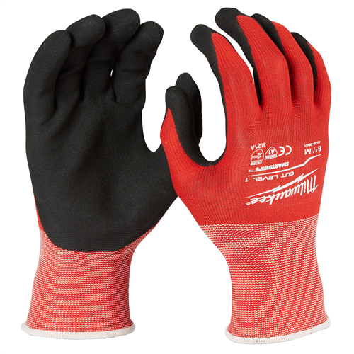 Milwaukee 48-22-8901 Cut 1 Dipped Gloves M