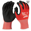 MilwaukeeÂ® Cut Level 1 Nitrile Dipped SMARTSWIPE Gloves - LG