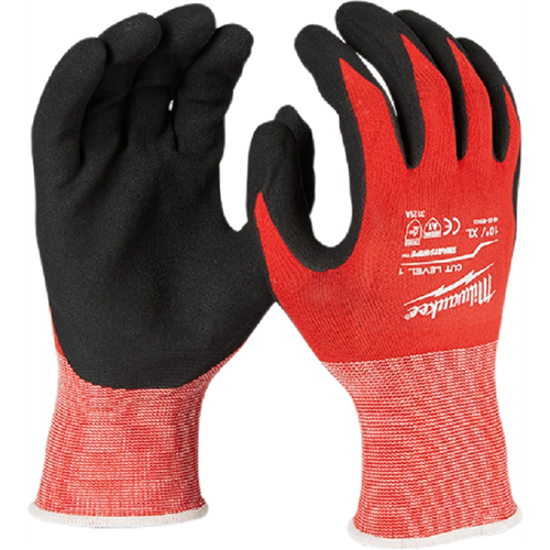 MilwaukeeÂ® Cut Level 1 Nitrile Dipped SMARTSWIPE Gloves - XXL