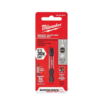 Milwaukee 48-32-4918</br>SHOCKWAVE 2" POWER BIT SLOTTED 1/4"