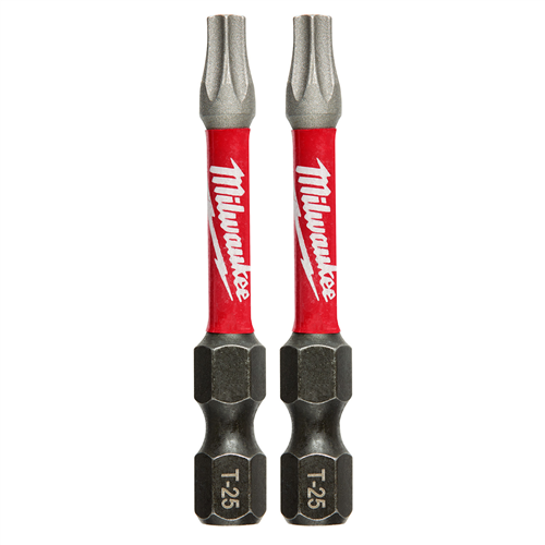 Milwaukee 48-32-4985 Shockwave 2" Impact Torx T25 Power Bits (2Pk)