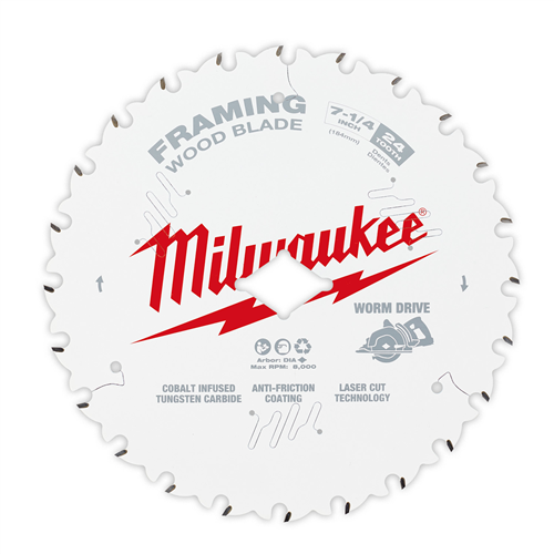 Milwaukee 48-41-0723 7-1/4"24T Wrmdrv Blade Bulk10
