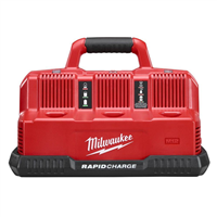 MilwaukeeÂ® M12/M18â„¢ 12/18-Volt Lith-Ion Multi-Voltage 6-Port Sequential Rapid Battery Charger Only (3 M12â„¢ and 3 M18â„¢ Ports) (Batteries NOT Incl.)