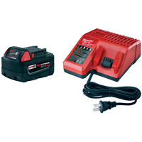 Milwaukee 48-59-1850 M18 Redlithium Xc5.0 System Starter Kit(Batt&Chrg)