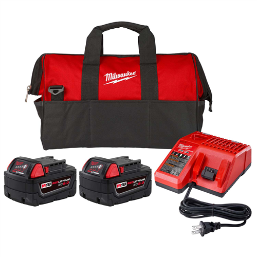 Milwaukee 48-59-1852P Xc5.0 Starter Kit M18 Redlithium