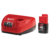 MilwaukeeÂ® M12â„¢ 2.0 Battery and Charger Starter