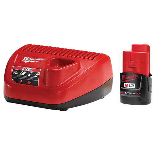 MilwaukeeÂ® M12â„¢ 2.0 Battery and Charger Starter