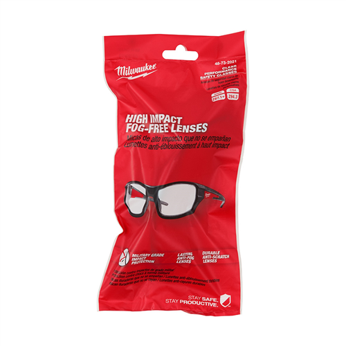 Milwaukee 48-73-2021 Clear Hi Performance Safety Glasses