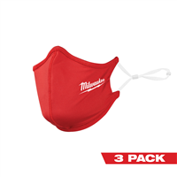 Milwaukee 48-73-4228 3Pk Red 2-Layer Face Mask