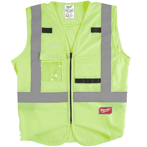 Milwaukee 48-73-5021 Hi Vis Yellow Safety Vest - S/M