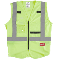 Milwaukee 48-73-5023 Hi Vis Yellow Safety Vest-Xxl/Xxxl