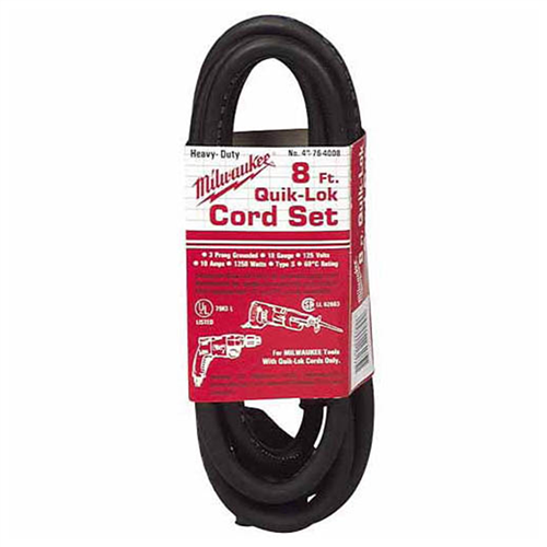 MilwaukeeÂ® 8 ft. Quick Lock Cord Replacement