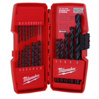 Milwaukee Thunderbolt Black Oxide Jobber Length 21-Piece Drill Bit Set in Case