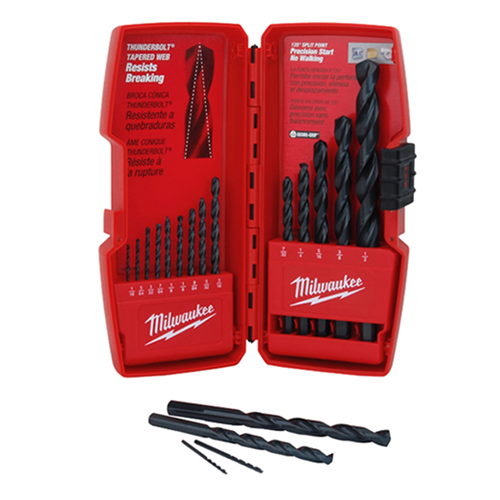 Milwaukee 15-Piece THUNDERBOLT Black Oxide Drill Bit Set