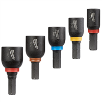 MilwaukeeÂ® 5-Piece SHOCKWAVE Insert Magnetic Nut Driver Set