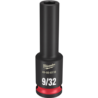 Milwaukee 49-66-6116 Shockwave Imp Duty 3/8" Dr 9/32" Dp 6Pt Socket