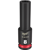 Milwaukee 49-66-6150 Shockwave Imp Duty 3/8"Dr 8Mm Dp 6Pt Socket