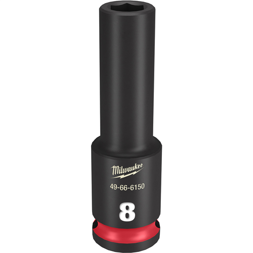 Milwaukee 49-66-6150 Shockwave Imp Duty 3/8"Dr 8Mm Dp 6Pt Socket