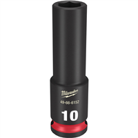 Milwaukee 49-66-6152 Shockwave Imp Duty 3/8"Dr 10Mm Dp 6Pt Socket