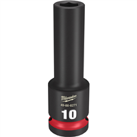 Milwaukee 49-66-6271 Shockwave Imp Duty 1/2"Dr 10Mm Dp 6Pt Socket