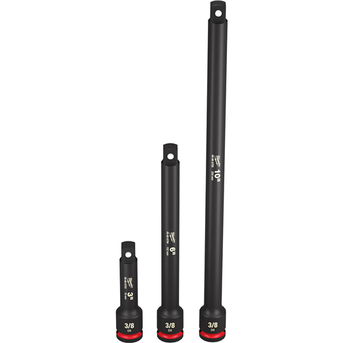 Milwaukee 49-66-6714 3Pc Shockwave Imp Duty 3/8"Dr Extension Set
