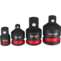 Milwaukee 49-66-6742 Shockwave Imp Duty 1/4"-1/2"Dr  Adapter Set
