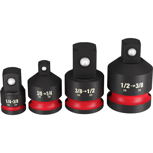 Milwaukee 49-66-6742 Shockwave Imp Duty 1/4"-1/2"Dr  Adapter Set