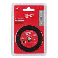 MilwaukeeÂ® 3 in. Carbide Abrasive Cut Off Blade MAX 20k RPM