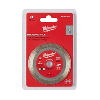 MilwaukeeÂ® 3 in. Diamond Tile Cut-off Blade MAX 20,000 RPM