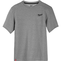 HYBRID WORK TEE- SS GRAY 3X