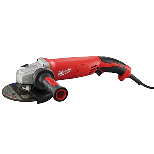 MilwaukeeÂ® 13-Amp 5 in. Small Angle Grinder Trigger Grip, Lock-On