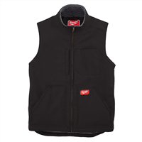 HEAVY DUTY SHERPA-LINED VEST - BLACK 3X