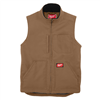 HEAVY DUTY SHERPA-LINED VEST - BROWN XL