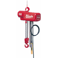 MilwaukeeÂ® 1-Ton Electric Chain Hoist w/ 10 ft. lift; 16 ft. per minute