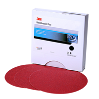 3M 1114 3M Red Abrasive Stikit DIsc, 6", P120, 100 Per Roll
