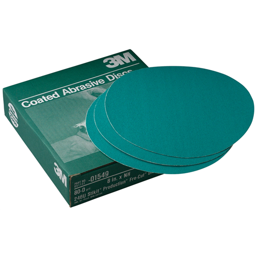 8" 3Mâ„¢ Green Corpsâ„¢ Stikitâ„¢ Productionâ„¢ DIsc - 50 Discs per Box