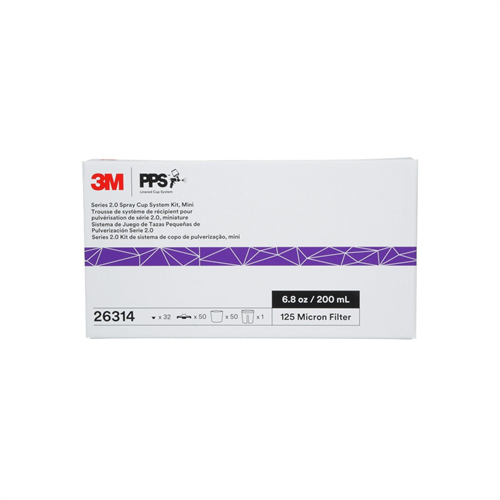 3M 26314 Pps 2.0 Spray Cup System Kit Mini 6.8Oz