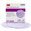 3Mâ„¢ Hookitâ„¢ Purple Finishing Film Abrasive Disc 260L, 30668, 6 in, P1200, 50 discs per carton, 4 cartons per case